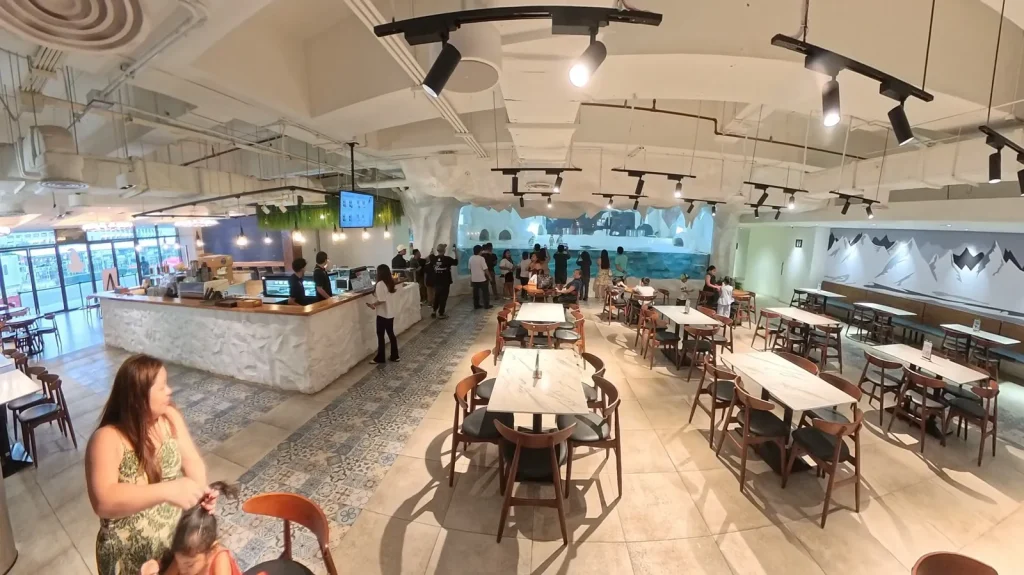 Penguin-themed cafe inside Cebu Ocean Park
