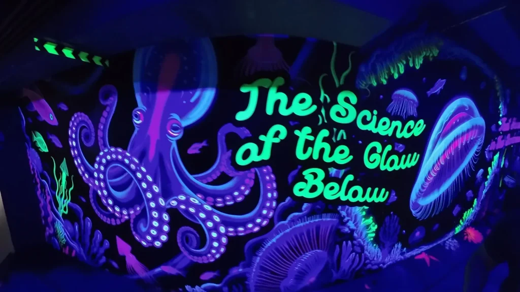 The Science of the Glow Below glow-in-the-dark exhibit at Cebu Ocean Park